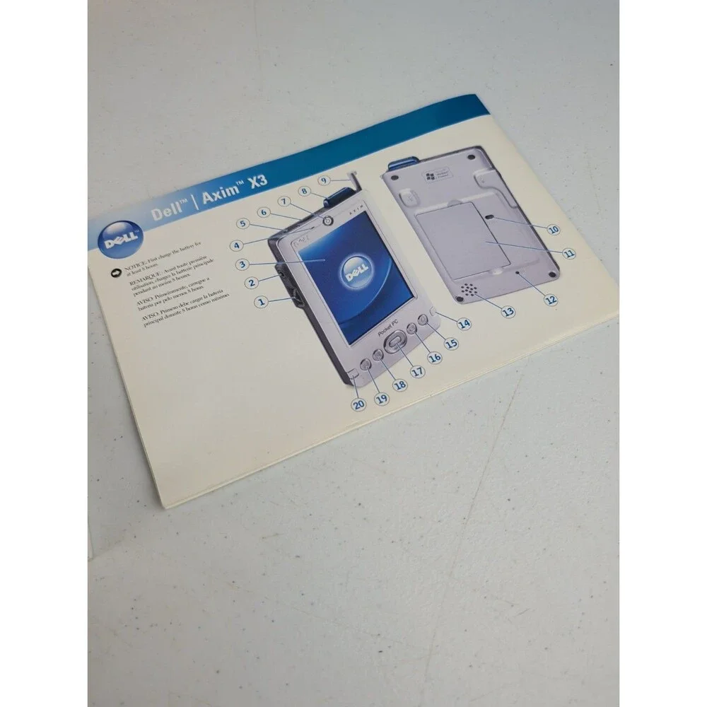 Dell Axim X3 Windows Mobile Pocket PC With Accessories